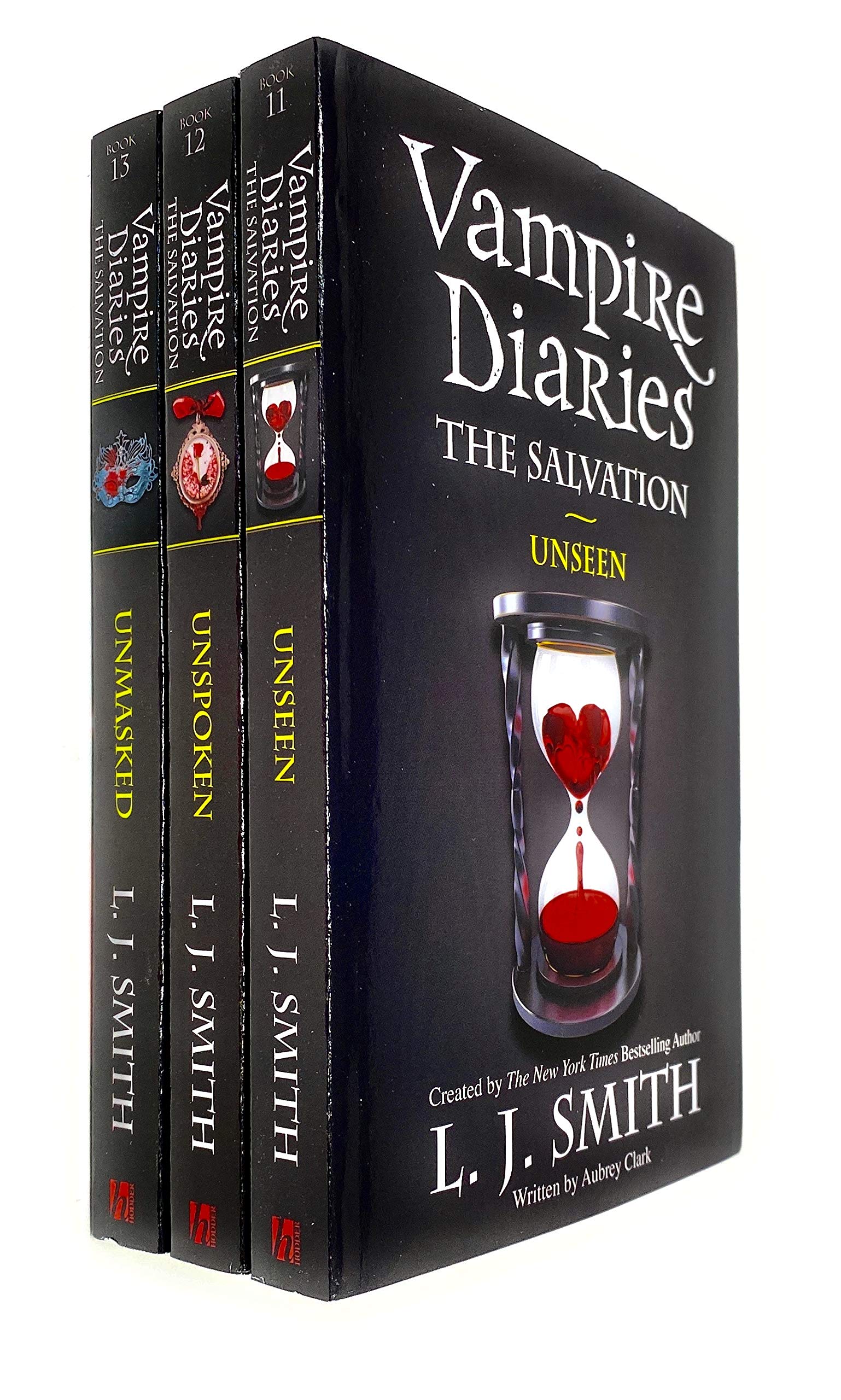 Vampire Diaries The Salvation Collection 3 Books Set by L J Smith - Unseen, Unspoken, Unmasked - Young Adult Paperback