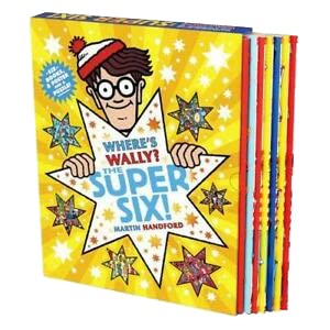 Where's Wally? The Super Six 6 Books Collection Set - sample search-and-find illustration inside the paperback books