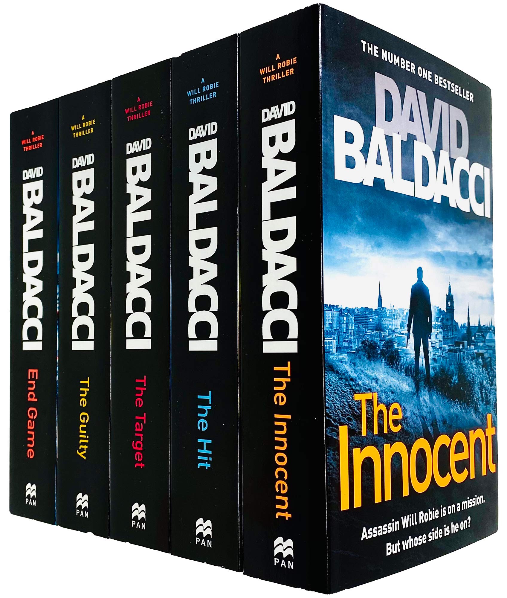 Will Robie Series Complete 5 Books Collection Set by David Baldacci - Paperback - The Innocent, The Hit, The Target, The Guilty, End Game