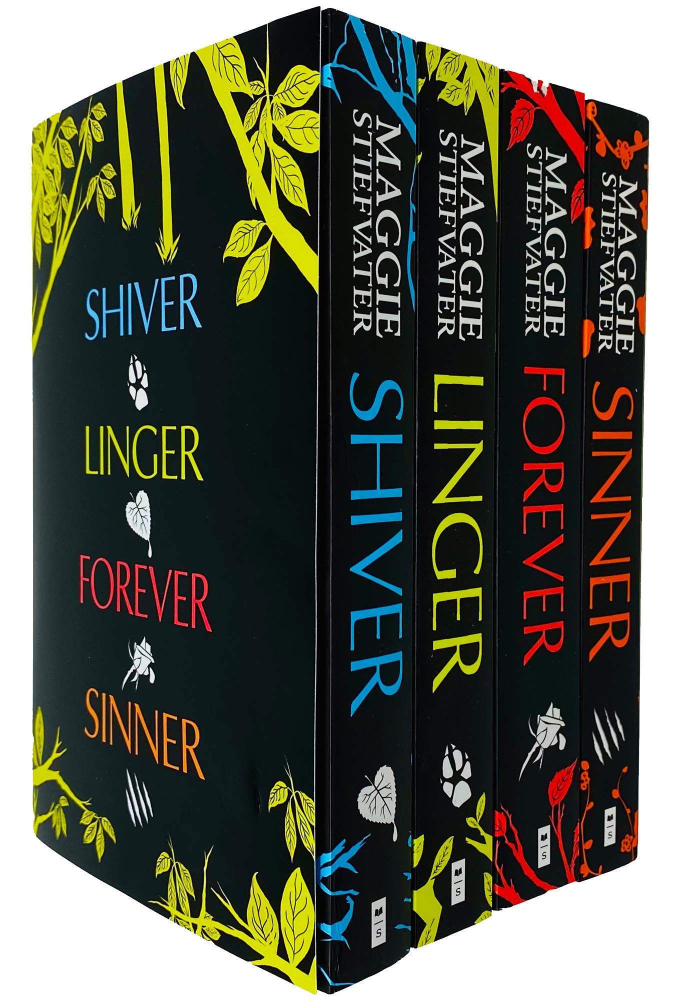 Wolves of Mercy Falls Series 4 Books Collection Set by Maggie Stiefvater - Shiver, Linger, Forever, Sinner - Paperback - Young Adult