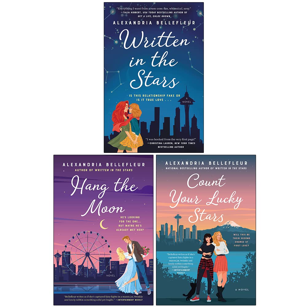 Written in the Stars, Hang the Moon and Count Your Lucky Stars paperback set by Alexandria Bellefleur