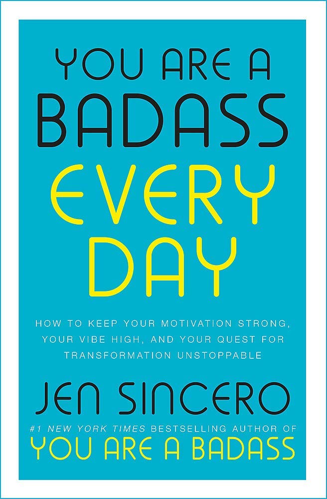 You Are a Badass Every Day paperback cover by Jen Sincero, part of the 4 book Badass series set
