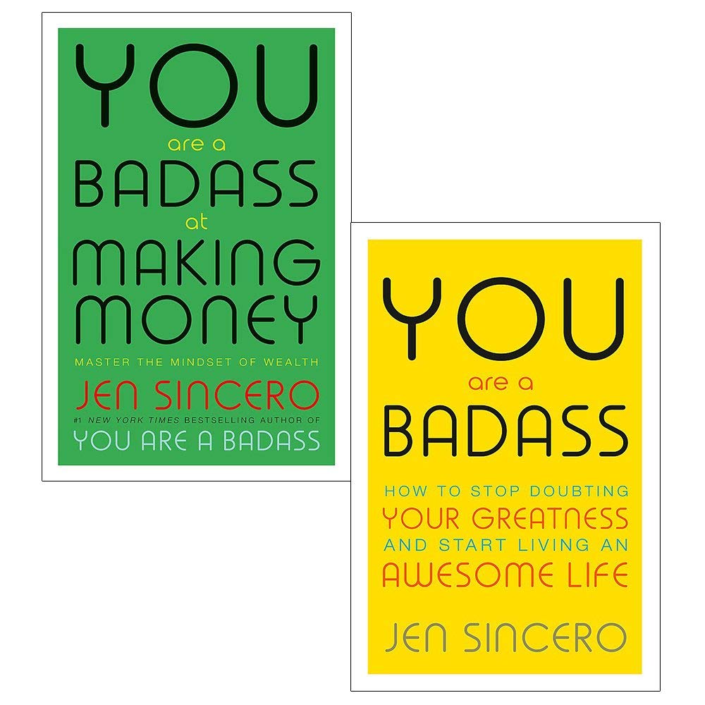 You Are a Badass Jen Sincero 2 Books Collection Set - You Are a Badass and You Are a Badass at Making Money - Paperback